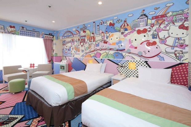 สาวกคิตตี้ห้ามพลาด!! Hello Kitty Room ที่โรงแรมย่านชินจูกุ
